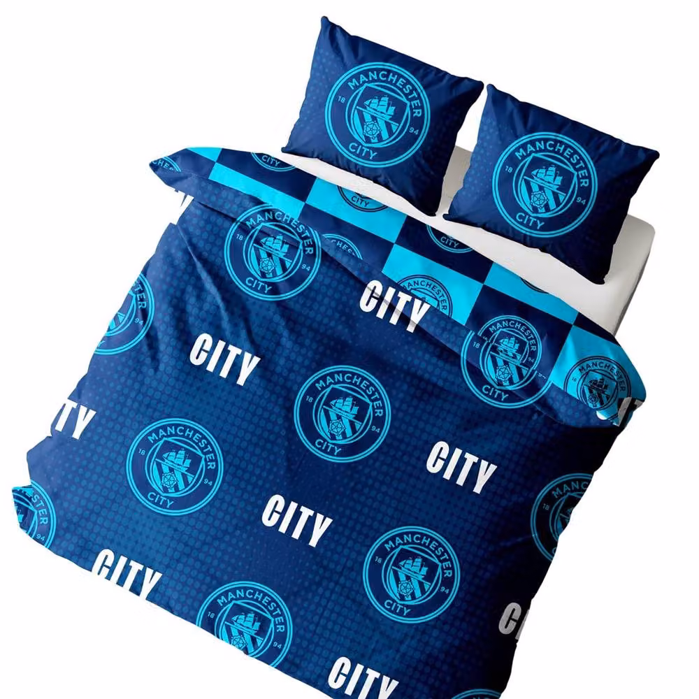 Manchester City FC Reversible Duvet Set and Pillowcase in Blue, W: 140 cm, H: 200 cm – 2