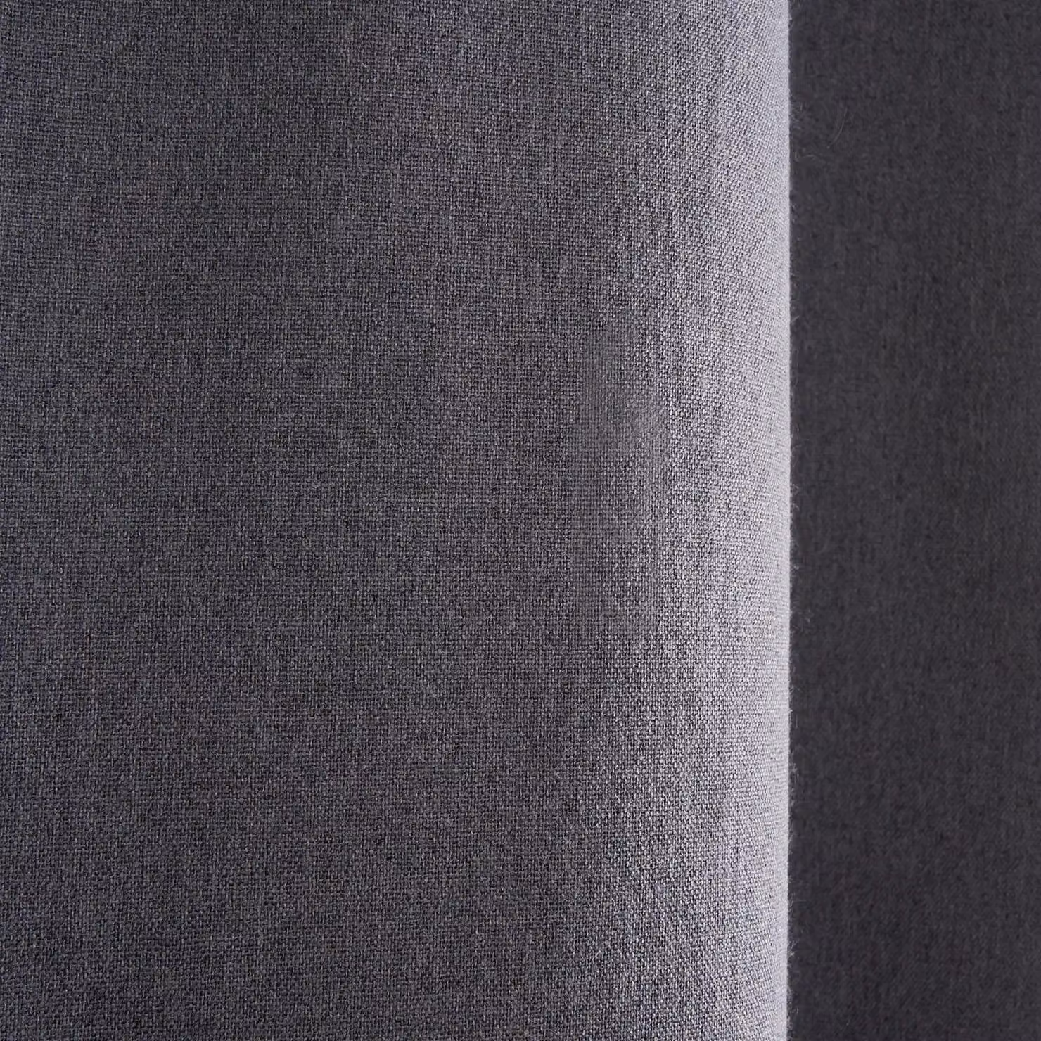 OHS Woven Texture Pair of Eyelet Blackout Curtains in Charcoal Grey, Width: 229 cm, Drop: 229 cm – 4