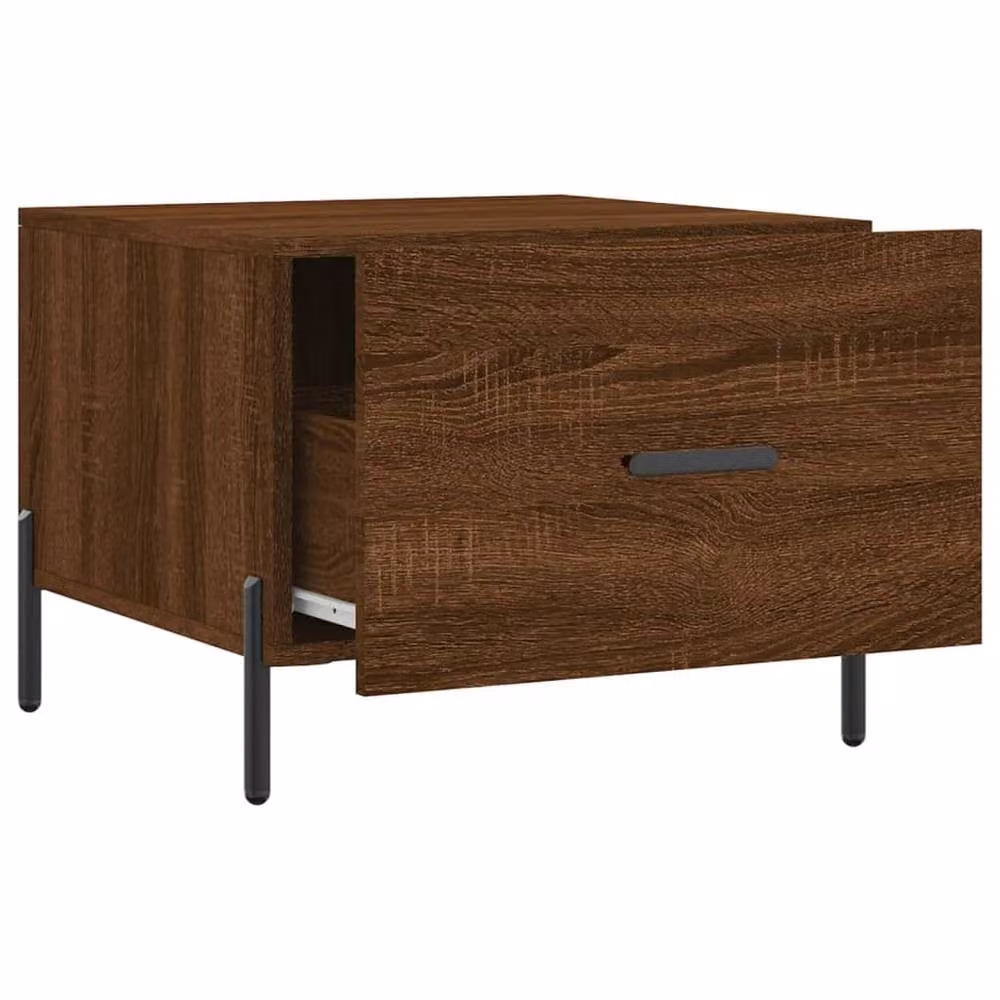 Berkfield Home Brown Oak Coffee Table, W/D/H: 50 x 50 x 40 cm – 4