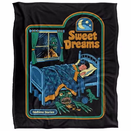 Steven Rhodes Sweet Dreams Multicolour Silky Touch Super Soft Fleece Throw Blanket W/D/H: 152 x 127 cm – 5