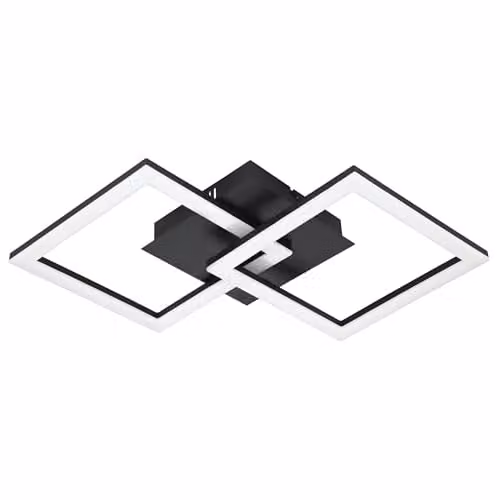 Eglo Connect.z Paranday-Z Smart LED Ceiling Lamp, Black, W/D/H: 52 x 52 x 21.5 cm – 1