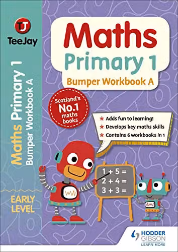 Hodder Gibson TeeJay Maths Primary 1 Bumper Workbook A Multicolour