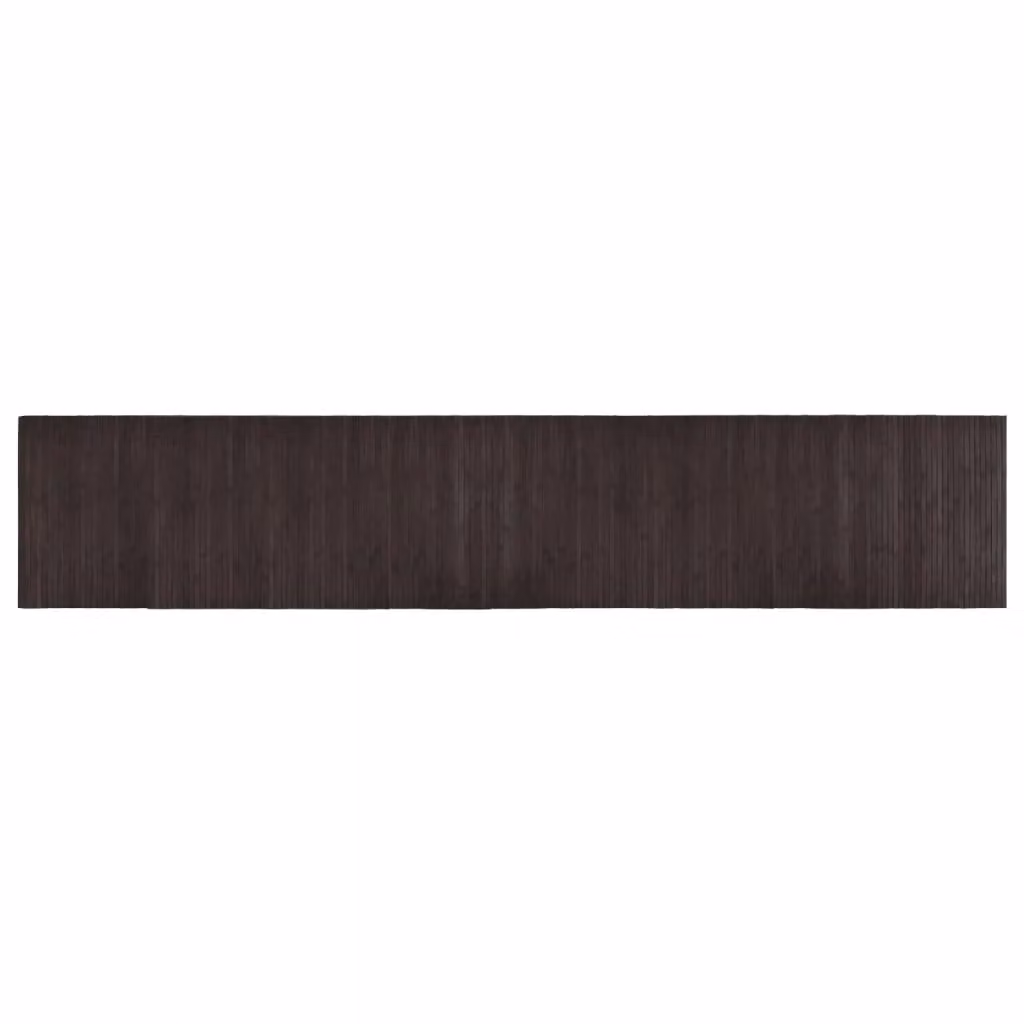 Berkfield Home Rectangular Bamboo Rug in Brown, W: 60 cm, L: 300 cm – 1