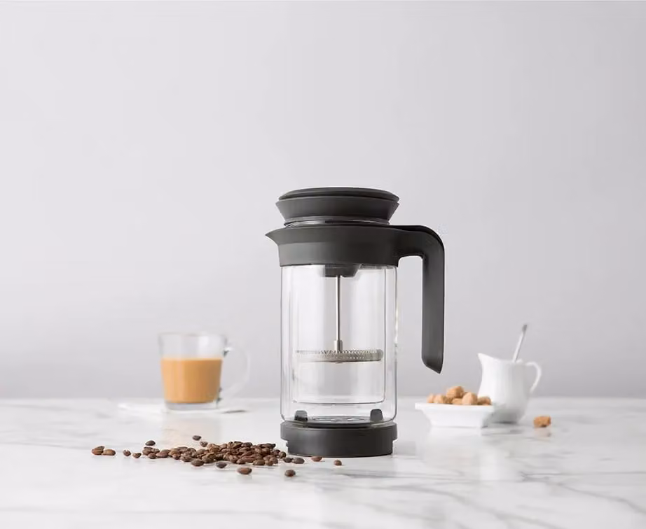 La Cafetiere Seattle 3-in-1 French Press, Pour Over and Cold Brew Coffee Maker Set in Clear – 3