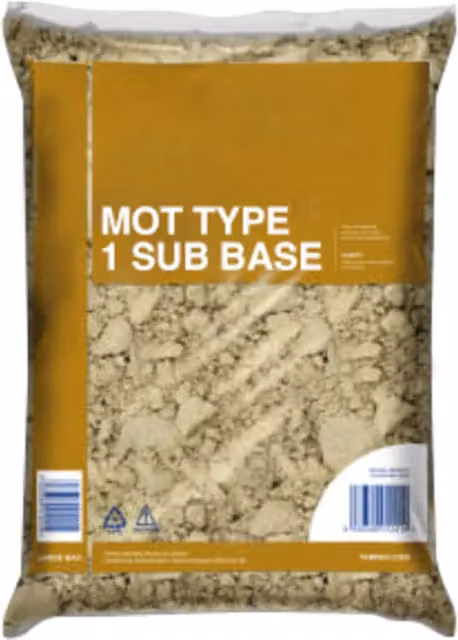 Unbranded MOT Type 1 Sub Base Ballast, 5 x 25kg Bags