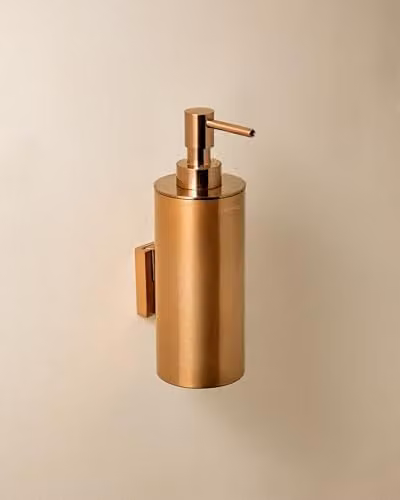 COSMIC Architect Sp Stainless Steel Wall Mounted Refillable Soap Dispenser in Brushed Copper, 240 ml – 2