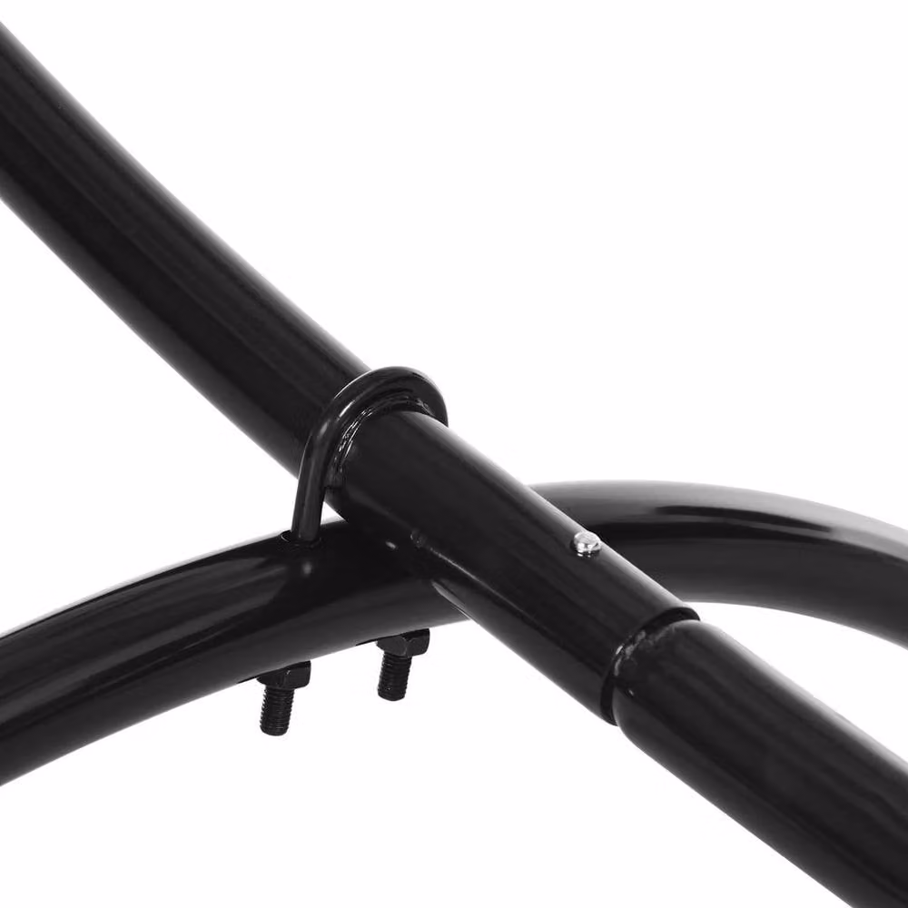 FLAVORA Metal Hammock Stand Frame Replacement in Black – 2