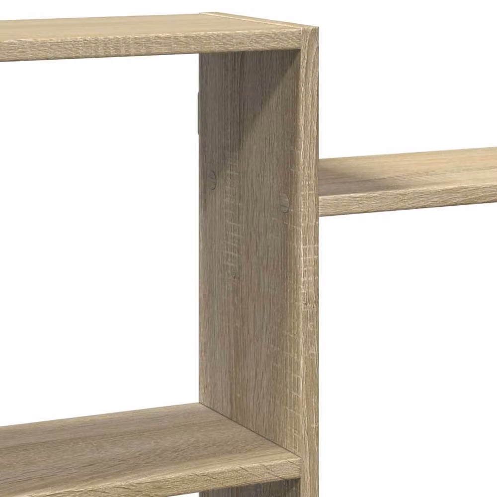 Berkfield Home Sonoma Oak Wall Shelf in Light Tan, W: 159 cm, D: 18 cm, H: 65 cm – 3