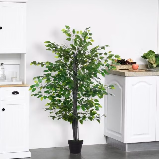 Outsunny Artificial Banyan Tree in Green, Height: 145 cm – 1