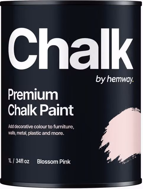 Hemway Chalk Paint Flat Matt in Blossom Pink, 1 l