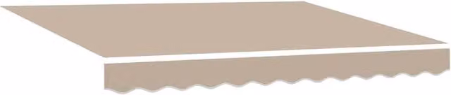 Berkfield Home Replacement Awning Fabric in Beige, W: 350 cm, D: 245 cm