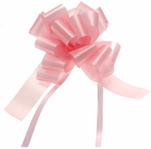 Kingsbury Gifts Single Pull Bow Ribbon, 31 mm, Pink