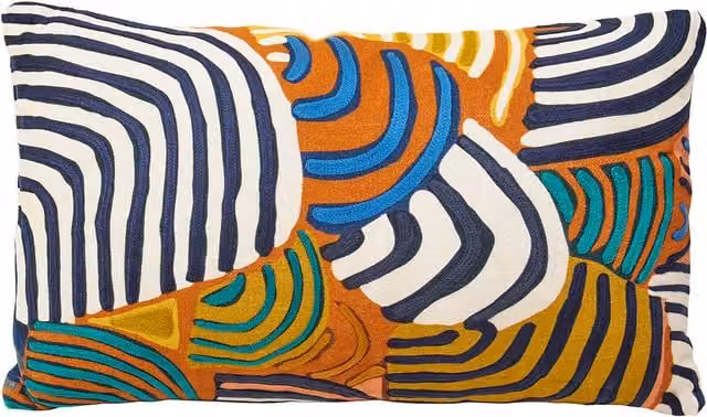Orsina Bosie Ozella Multicolour Rectangular Boho Graphic Cushion – 1