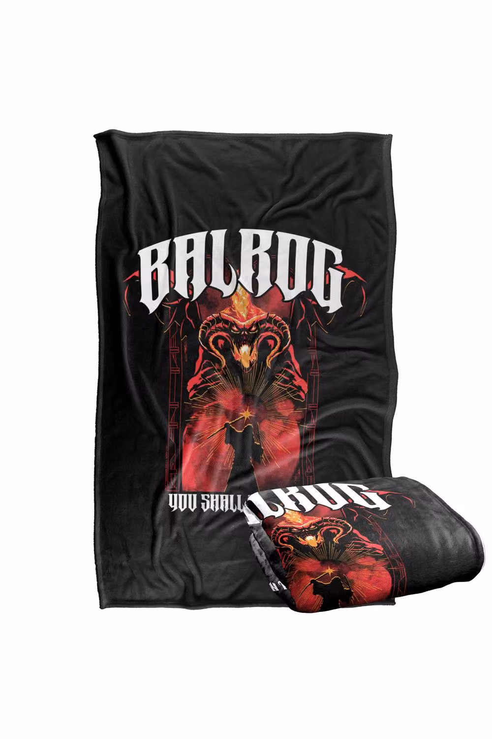 LOGOVISION The Lord Of The Rings Balrog Band Super Soft Fleece Throw Blanket, Multicolour, W: 91 cm, D: 147 cm – 7