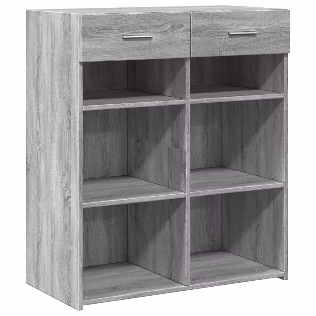 Berkfield Home Grey Sonoma Sideboard in Engineered Wood, W/D/H: 80 x 42.5 x 93 cm – 2