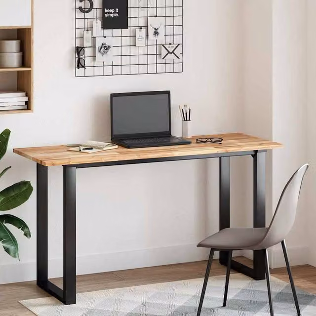Berkfield Home Solid Wood Acacia Desk Top in Brown, W/D/H: 160 x 50 x 2 cm