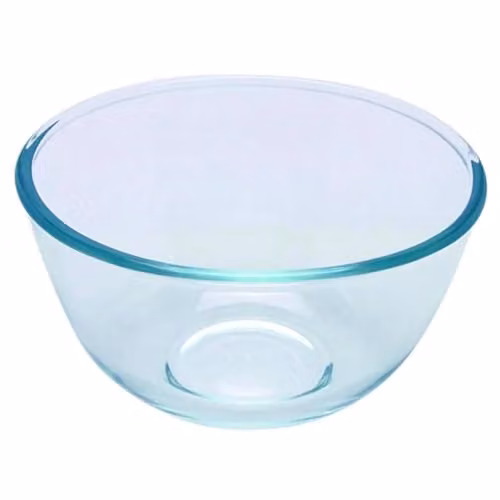 Pyrex Transparent Multicolour Round Glass Bowl, 3.0 l