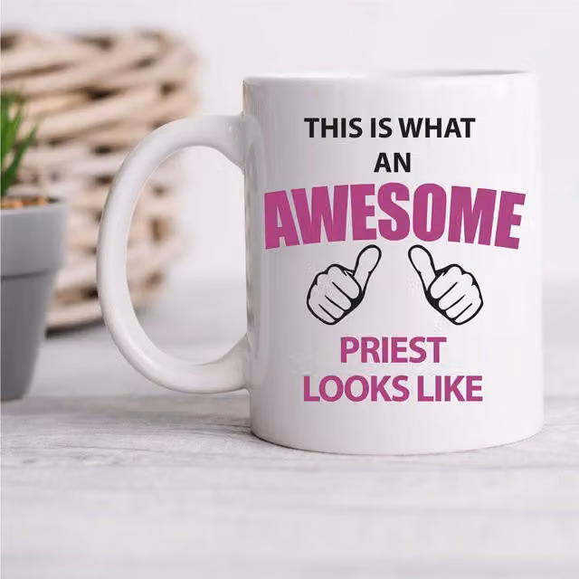 60 Second Makeover Limited This Is What An Awesome Priest Looks Like Ceramic Mug, White