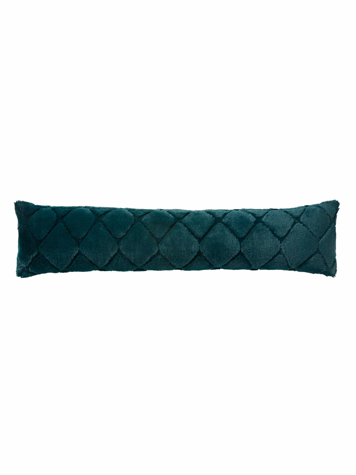 Catherine Lansfield Cosy Diamond Faux Fur Draught Excluder in Bottle Green – 3