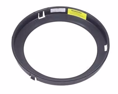 Clark-Drain Circular Inspection Chamber Reducing Ring in Black and Grey
