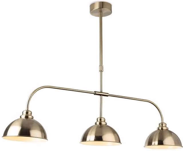 Netlighting Eagle Bar Pendant Light in Antique Brass and Gold