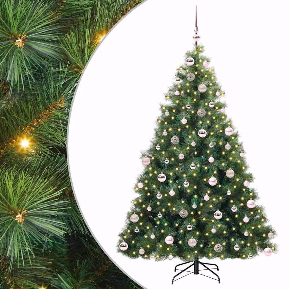 Berkfield Home Realistic Artificial Christmas Tree with 300 LEDs, Green, Height: 180 cm – 3