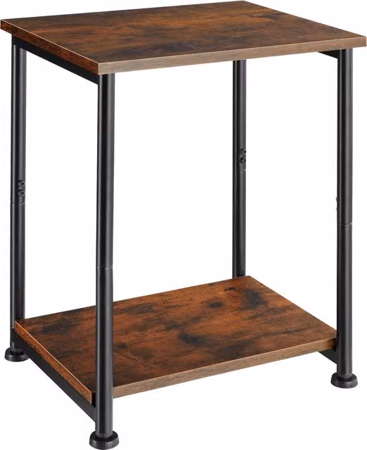 tectake Yonkers Industrial Side Table in Black and Brown