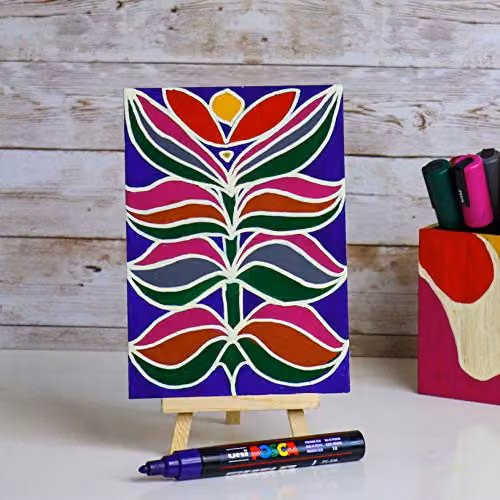 POSCA PC-5M Medium Tip Acrylic Paint Marker Pens, 8-Pack of Deep Colours – 3