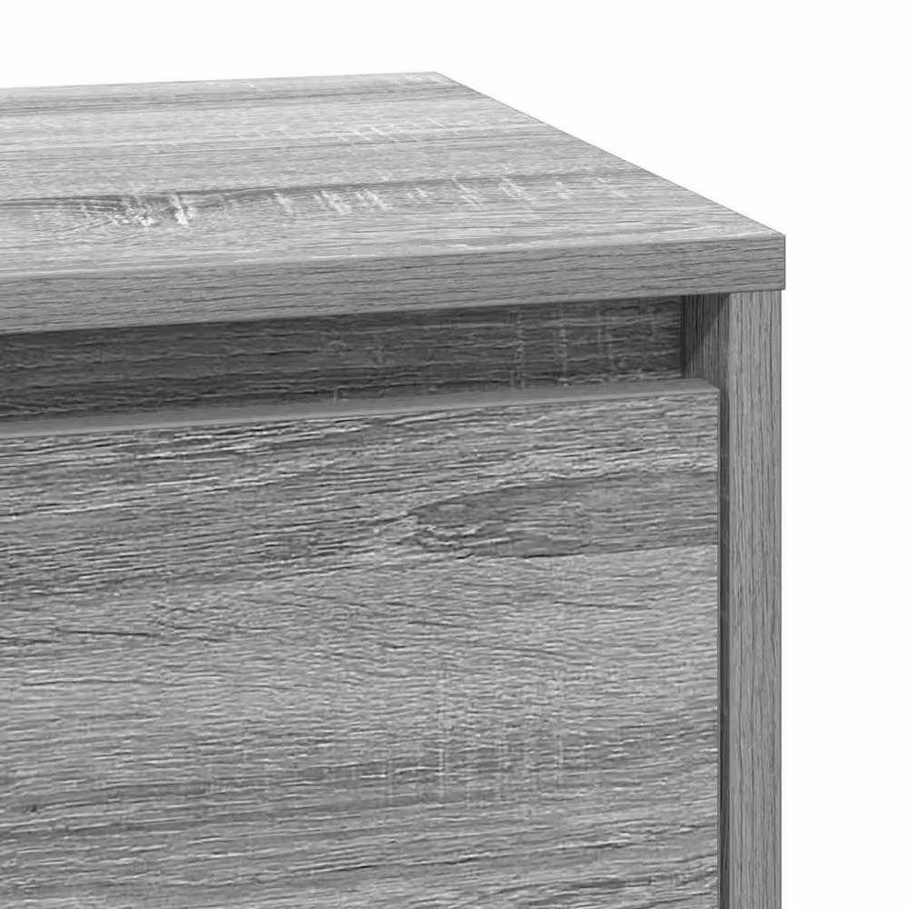 Berkfield Home Bedside Cabinet with Integrated LED Lighting in Grey Sonoma, W/D/H: 39 x 34.5 x 65 cm – 4