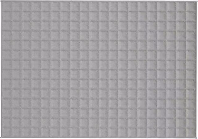 Berkfield Home Grey Weighted Blanket for Adults, W: 138 cm, L: 200 cm, 6 kg