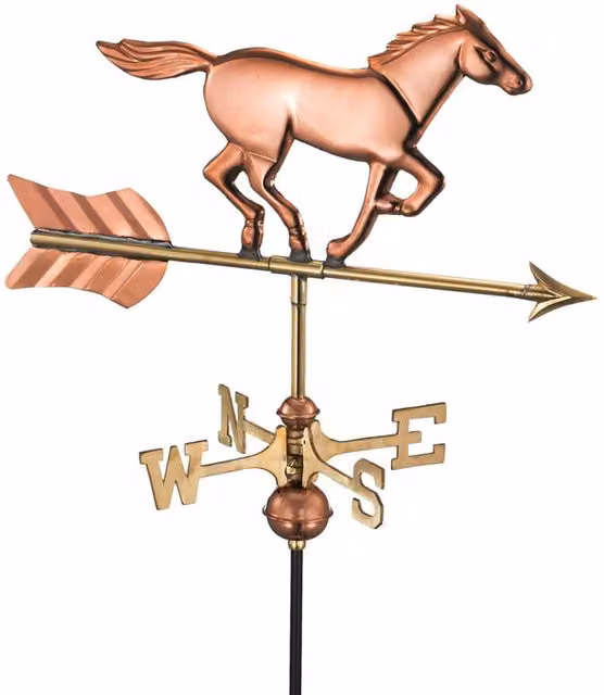 Good Directions Cottage Horse Copper Weathervane in Bronze, H63 x W53 x D28 cm – 1