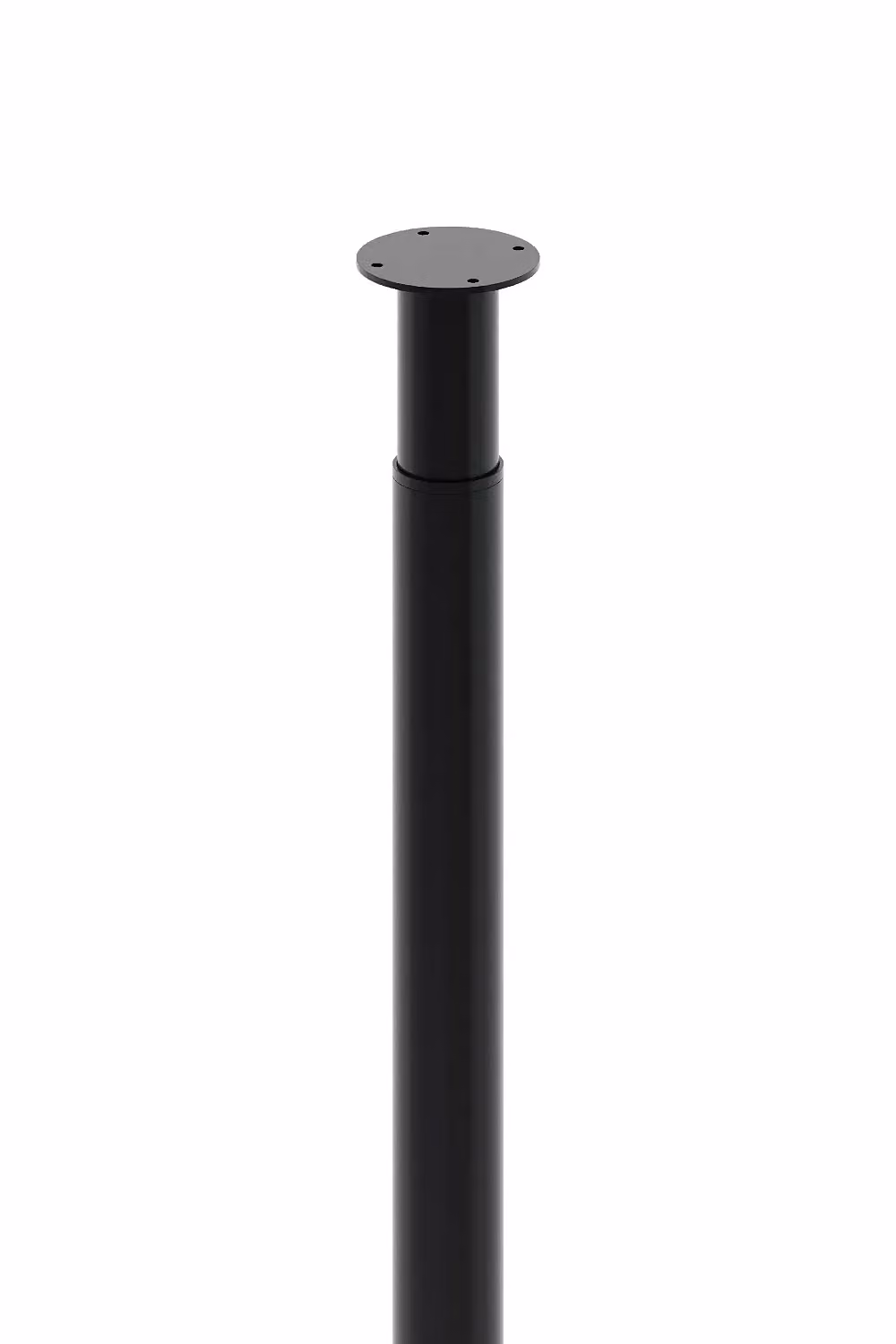 Living and Home 4Pcs Black Round Metal Table Legs with Plastic Foot Pads, Height: 100 cm – 3