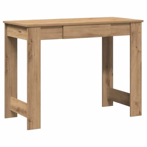 vidaXL Modern Writing Desk in Oak Brown, W/D/H: 100 x 45 x 75 cm – 1