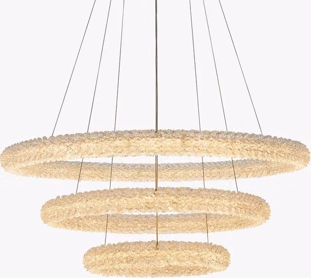 Perch & Parrow Cassius Large Modern Crystal Chandelier in Silver and Transparent Glass