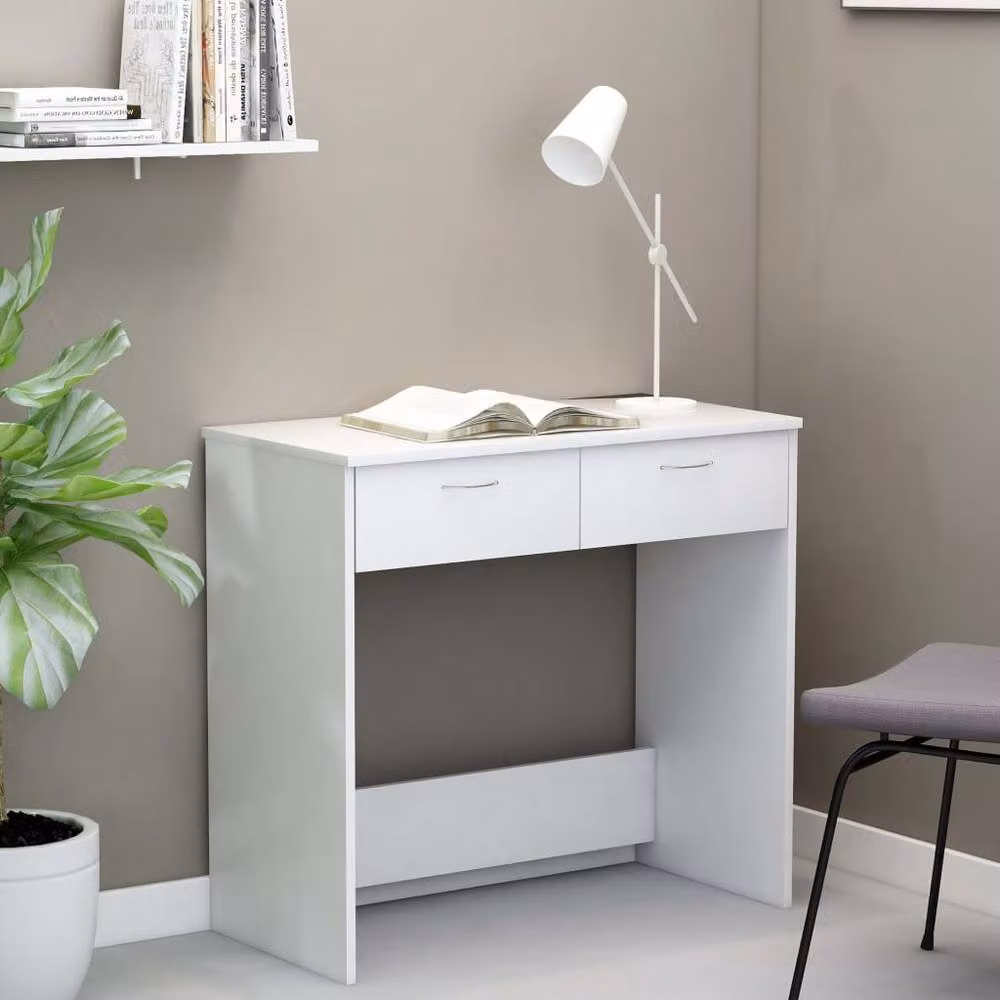 Berkfield Home Modern White Writing Desk W/D/H: 80 x 40 x 75 cm – 2