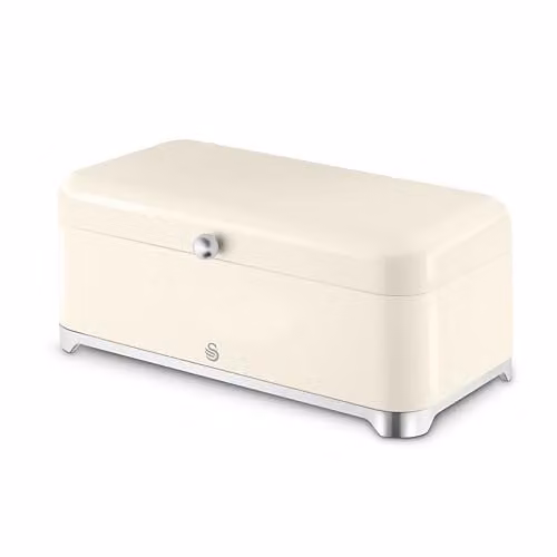 Swan Solace 16L Bread Bin, H16.6 x W44 x D22 cm, Beige