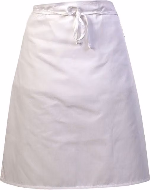 BonChef White Cotton Waist Apron for Professionals