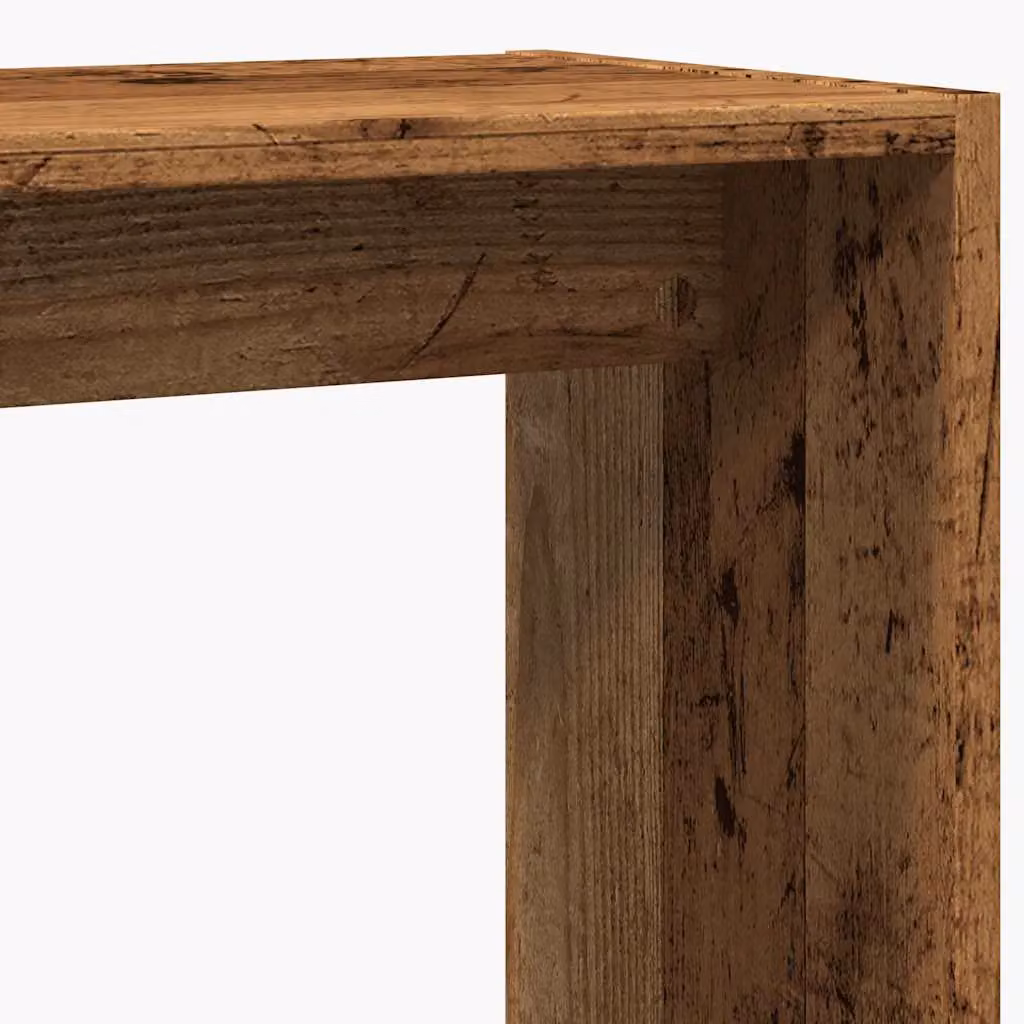 Berkfield Home Side Table in Brown Old Wood, W/D/H: 50 x 26 x 50 cm – 6