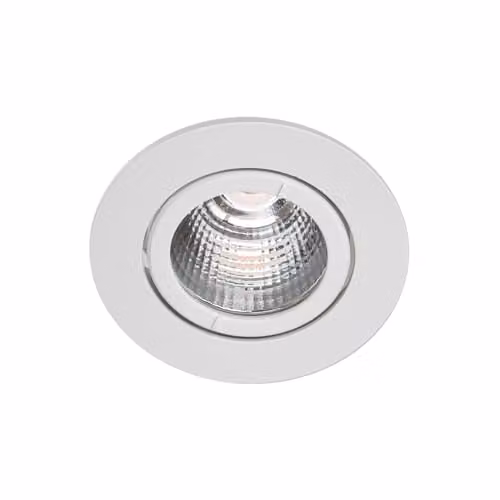 Netlighting Torres Modern Recessed LED Downlight, 13W, 3000K Warm White, IP44, White