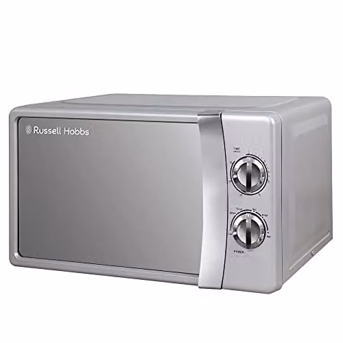 Russell Hobbs RHMM701S 17L 700W Silver Solo Manual Countertop Microwave