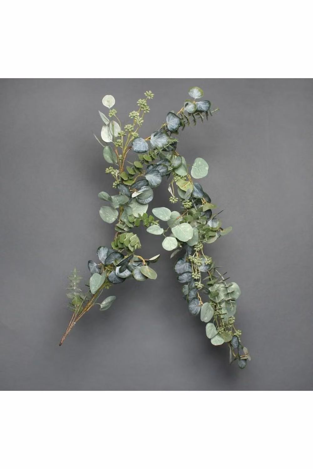 KDMD Eucalyptus and White Berry Garland, Green, 150 cm – 2