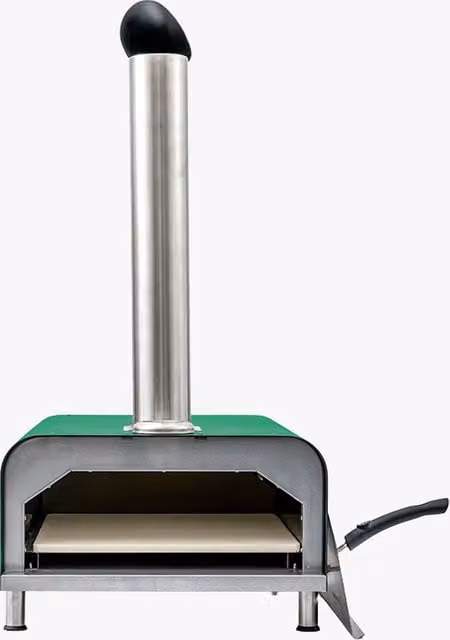 Perch & Parrow Neo Portable Pellet Pizza Oven in Green Steel