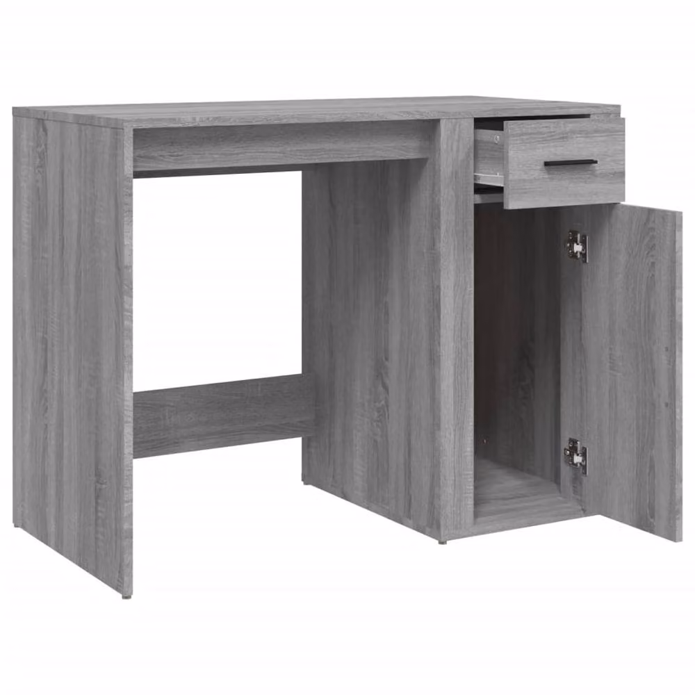Berkfield Home Elegant Writing Desk in Grey Sonoma, W/D/H: 100 x 49 x 75 cm – 5