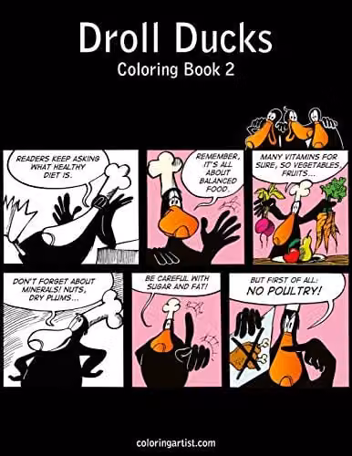 Droll Ducks Coloring Book 2: Volume 2 by Createspace, Multicolour