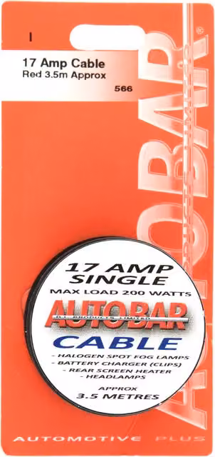 Autobar 17 Amp Cable, Red