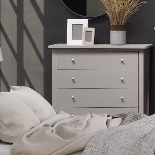 Core Products Como 4 Drawer Chest of Drawers in Light Grey – 2