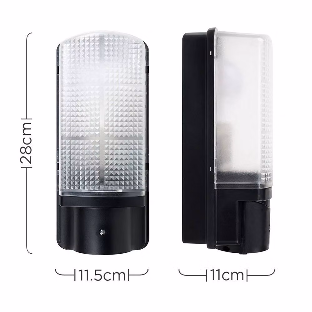 Nordara Black LED Outdoor Wall Light with Dusk Sensor and IP44 Rating for Garden Security – 2