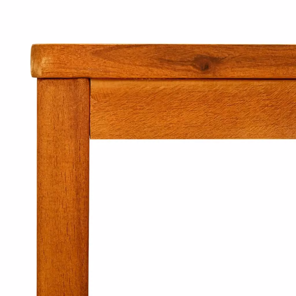 Berkfield Home Rustic Brown Solid Acacia Wood Coffee Table, W/D/H: 60 x 60 x 45 cm – 3