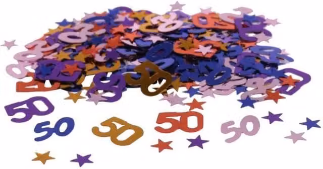 KDMD Mini Star Confetti 12 Pack, Multicolor Paper and Metal Stars for Birthday Parties – 1