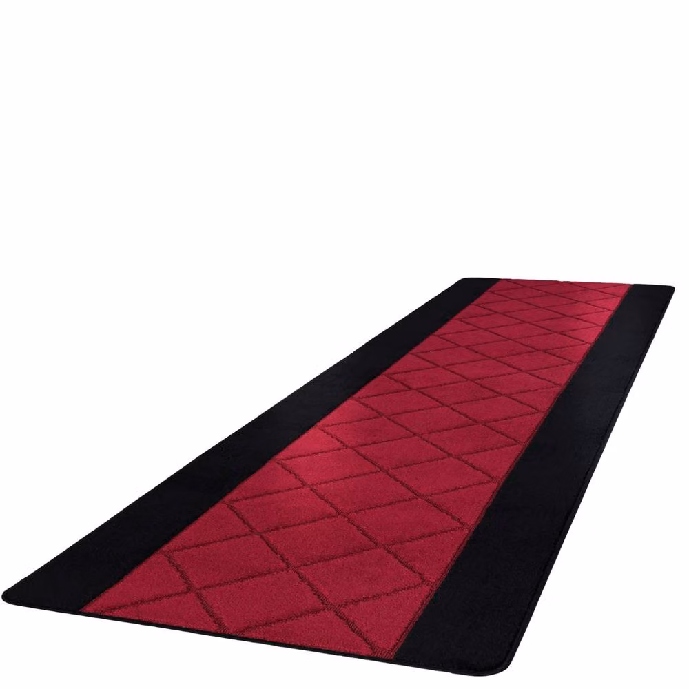 Smart Living Carmela Non-Slip Machine Washable Hallway and Kitchen Door Mat, Red, W: 40 cm x L: 60 cm – 3